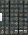 España. Lote con 274 monedas de cobre españolas, de Felipe III y Felipe IV, incluye monedas reselladas. A EXAMINAR. BC/MBC+. Est...350,00.