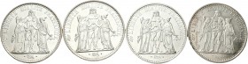 Francia. Lote de 4 piezas de 10 francos, 1965, 1969, 1972 (2). A EXAMINAR. SC. Est...70,00.