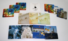 Lote de 15 carteras de euro de diferentes países, desde 2002 hasta 2007, Eslovenia, España, Finlandia, Grecia e Italia. A EXAMINAR. SC. Est...90,00.