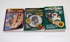 Lote de 3 catálogos de World Coins, 1701-1800 (Special 18th Century Edition), 1801-1900 (19th Century 3rd Edition) y 1901-2005 (32nd Edition). A EXAMI...