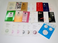 Lote de 21 catálogos de subasta diferentes de la Asociación Española de Numismática (ANE), 1985 (1), 1986 (1), 1987 (3), 1988 (1), 1989 (3), 1990 (3),...