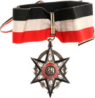 Burkina Faso National Order of Upper Volta Grand Officer Badge 1961 Silver 67x45 mm.; Enameled; with original neck ribbon; Condition-I