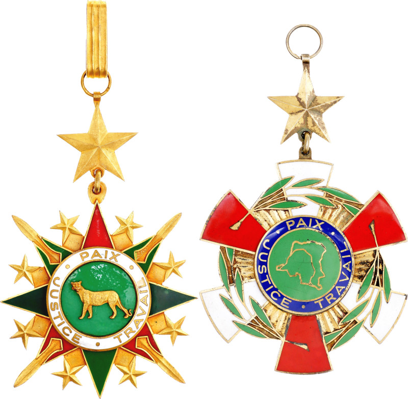 Congo Democratic Republic National Order of Zaire & National Order of the Leopar...