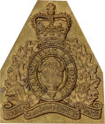 Canada Form for the Badge of Royal Canadian Mounted Police 20 - th Century AE 39x33mm; Condition-I; (KW1556)