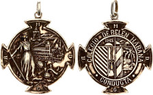Cuba Medal Conduct School of Belen Havana 1900 - 1920 Silver 44,3x40,3 mm.; 15,50g.; Without original ribbon; Condition-II