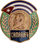 Cuba Badge "Camaguey" 20 - th Century vgAE 29x26 mm.; Enameled; the twist is stuck; Condition-I-II