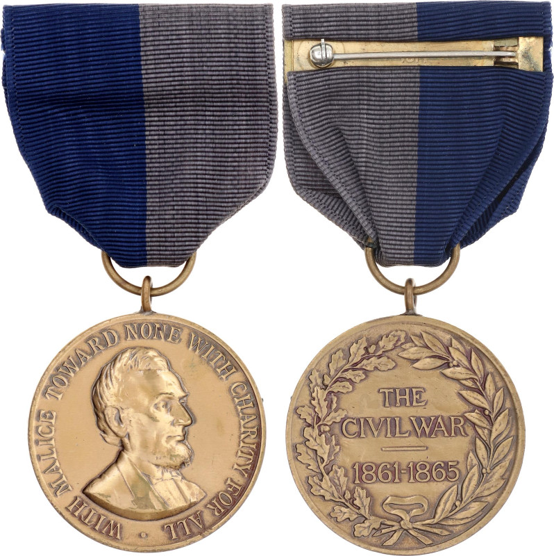 United States Civil War Campaign Medal 1913 Barac# 21, Bronze 33 mm.; With origi...