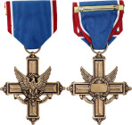 United States Distinguished Service Cross 1918 Barac# 49, Bronze 51x46 mm.; With original ribbon; Condition-I; (KW363)