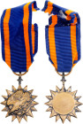 United States Miniature of the Air Medal 20 - th Century Barac# 90, AE 21mm; With original ribbon; Condition-I; (KW1579)
