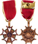 United States Miniature of the Legion of Merit Medal 20 - th Century Barac# 94, AE 23mm; Enameled; with original ribbon; Condition-I; (KW1563)