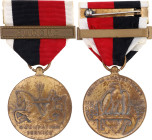 United States Navy Occupation Service Medal with Europe Clasp 1947 Bronze 33 mm.; With original ribbon with clasp; Condition-I; (KW1021)