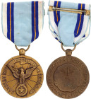 United States Air Forces Reserve Meritorious Service Medal 1962 Bronze 36 mm.; With original ribbon; Condition-I; (KW1037)