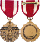 United States Meritorious Service Medal 1969 Bronze 40 mm.; With original ribbon; Condition-I; (KW1019)