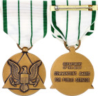 United States Army Public Service Commendation Medal 1988 Bronze 33 mm.; With original ribbon; Condition-I; (KW1024)