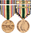 United States Southwest Asia Service Medal 1991 Bronze 32 mm.; With original ribbon and bar; Condition-I; (KW1036)