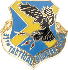 United States 37th Tactical Fighter Wing Unit Crest 20 - th Century AE 25mm; Enameled; Condition-I; (KW1593)