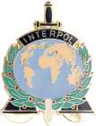 United States Badge of the Interpol 20 - th Century vgAE 45x35mm; Enameled; Condition-I; (KW1559)