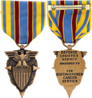 United States Defence Logistics Agency Distinguished Service Medal 20 - th Century Bronze 44x29 mm.; With original ribbon; Condition-I; (KW1038)