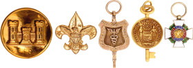 United States Lot of 5 Badges & Miniatures 20 - th Century AE; Enameled; Condition-I; (KW1604)