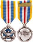 United States Miniature of the Defense Superior Service Medal 20 - th Century WM 25x21mm; Enameled; with original ribbon; Condition-I; (KW1569)