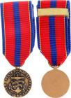 United States Miniature of the Naval Reserve Meritorious Service Medal 20 - th Century AE 16mm; With original ribbon; Condition-I; (KW1584)
