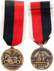 United States Miniature of the Navy Occupation Service Medal 20 - th Century AE 16mm; With original ribbon; Condition-I; (KW1585)