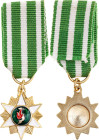 United States Miniature of the Vietnam Campaign Medal 20 - th Century AE 19mm; Enameled; with original ribbon; Condition-I; (KW1581)