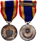 Malaysia Commemorative Medal "Pingat Peringatan" II Class 1965 vsAE 35 mm.; With original ribbon; Condition-I
