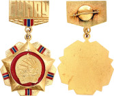 Mongolia 50 Years Anniversary of Mongolian Republic 1974 vgAE 33 mm.; Enameled; Condition-I