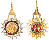 Thailand Order of the White Elephant III Class Commander 1941 Barac# 142, vg/vsAE 90x55 mm.; Enameled; without original ribbon; Condition-I