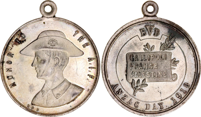 Australia Medal of Education Department of Victoria Anzac Day 1918 WM 27,3mm; 9,...