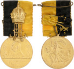 Austria Commemorative Medal for 60 Years of Reign 1908 Barac# 329, vgAE 34mm; 22g.; With original ribbon; original name: Kaiser Jubileums Festzugsmeda...