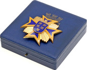 Austria Decoration of Honor for Services to the Federal State of Lower Austria 20 - th Century vgAg 61x60 mm.; 68,5g.; Enameled; large gilded decorati...