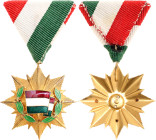 Hungary Order of the Flag of the People's Republic of Hungary 1963 vgAE 50 mm.; Enameled; with original ribbon; Condition-I