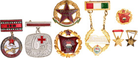 Hungary Lot of 8 Badges 20 - th Century WM/vgAE; Enameled; Condition-I