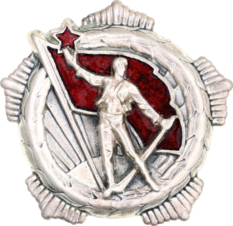 Albania Order of Hero of the People 1945 Barac# 60, vsAE 48x47 mm.; Enameled; ma...
