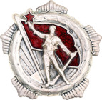Albania Order of Hero of the People 1945 Barac# 60, vsAE 48x47 mm.; Enameled; manufactured by IKOM; original name: Titulit Hero i Populit; Condition-I
