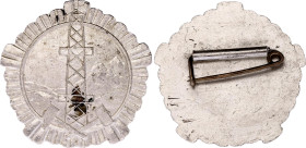 Albania Order for Valiant Labor in Mining & Geology II Class 1965 vsAE 37 mm.; Needle badge; Condition-I
