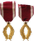 Belgium Order of a Crown Gold Palm 1897 Barac# 210, vsAE 48x29 mm.; With original ribbon; original name: Ordre de Couronne; Condition-I