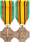 Belgium Medal of the Combatant 1940 - 1945 Bronze 42 x 33 mm.; With original ribbon; original name: Médaille du Prisonnier de Guerre; Medal of the com...
