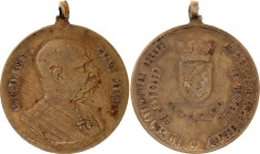 Bosnia Medal for Memory of the Imperial Royal Visit 1910 vgAE 29 mm.; Franz Joseph I (1849-1916); without original ribbon; original name: Uspomena na ...