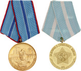 Bulgaria Lot of 2 Medals 1969 - 1991 AE; With original ribbons; Condition-I; (KW1346)
