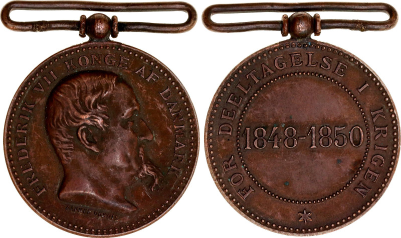 Denmark War Commemorative Medal 1875 Barac# 141, AE 31mm; 11,6g.; Without origin...