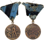 Estonia Medal for War of Independence 1920 Barac# 12, Bronze 30 mm.; With original ribbons; original name: Eesti Vabdussoeja maelestusmaerk; Condition...