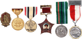 World Lot of 6 International Medals 20 -th Century vgvsAE; Enameled; with original ribbons; Condition-I