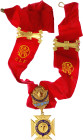 Freemasons Royal Order of Antediluvian Buffaloes 20 - th Century Brass 74x33 mm.; Enameled; without original ribbon; Condition-I
