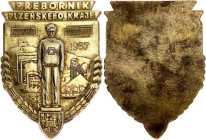 Czechoslovakia Champion of the Plzen 1957 Bronze 57x41 mm.; Condition-I