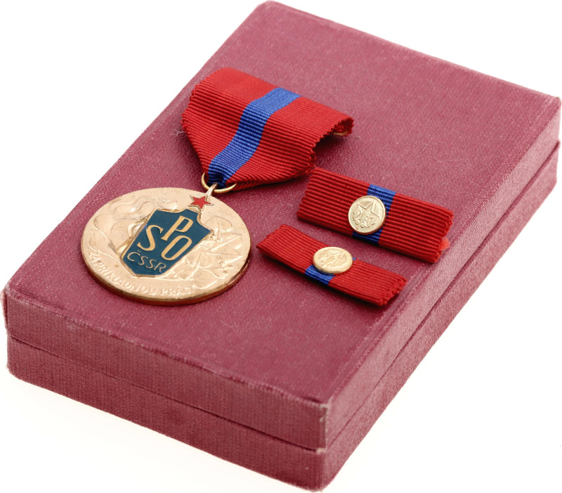 Czechoslovakia Medal for Exemplary Work of SPO ČSSR (Fire Protection Union) 1989...