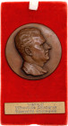 Czechoslovakia Plaque in Memory of Klement Gottwald Ironworks 20 - th Century AE 50 mm.; 108x59 mm.; Inscription: Venuli Vitkovicka zelezarny Klementa...