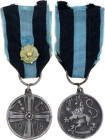 Finland Commemorative Medal for Liberty War 1918 Barac# 5, Fe 31 mm.; With original ribbon; original name: Vapaussodan muistomitali; Condition-I; (KW1...